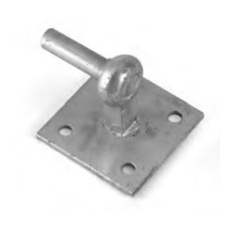 HOOK ON SQUARE PLATE 1" PIN HEAVY GALVANISED