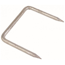 STEEL TIMBER DOGS (12MM DIA.) GALVANISED  (D STAPLE)