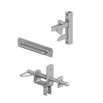 UNI-LATCH GATE KIT GALVANISED FOR TIMBER GATES(EXCL HANDLES)