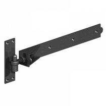 24" ADJUSTABLE BAND & HOOK ON PLATE BLACK SET (600mm)