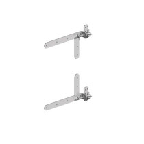 14" BRACED ADJUSTABLE BAND & HOOK GALVANISED SET