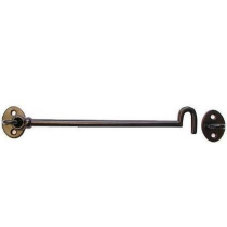 6" CAST CABIN HOOKS ORNAMENTAL BLACK (PACK)