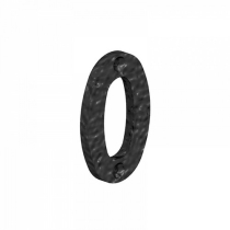 NUMBER 0 BLACK 75mm NUMERAL ORNAMENTAL DOOR FURNITURE