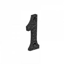 NUMBER 1 BLACK 75mm NUMERAL ORNAMENTAL DOOR FURNITURE