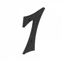 NUMBER 7 BLACK 75mm NUMERAL ORNAMENTAL DOOR FURNITURE