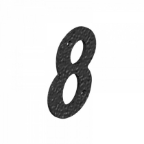 NUMBER 8 BLACK 75mm NUMERAL ORNAMENTAL DOOR FURNITURE