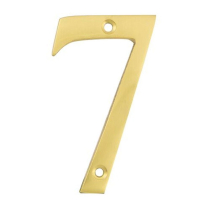 NUMBER 7 SOLID BRASS 75mm VICTORIAN DOOR NUMBER SET