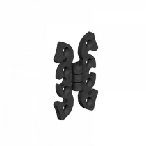 BUTTERFLY HINGE PACK ORNAMENTAL BLACK (PACK)