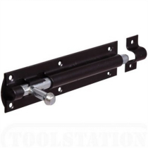 6" TOWER BOLT BLACK (PACK)