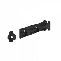 6"STRAIGHT DOOR BOLT ORNAMENTAL BLACK (PACK)