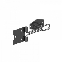 4" WIRE PATTERN HASP & STAPLE BLACK (PACK)