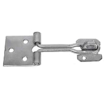 4" WIRE PATTERN HASP & STAPLE BZP (PACK)