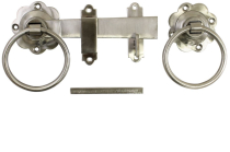 6" RING GATE LATCH STAINLESS STEEL (SET)