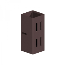 100x100mm POST EXTENDER SOCKET HOLDFAST TYPE BROWN    2671003